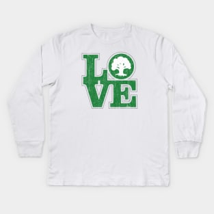 Love Green (Variant) Kids Long Sleeve T-Shirt